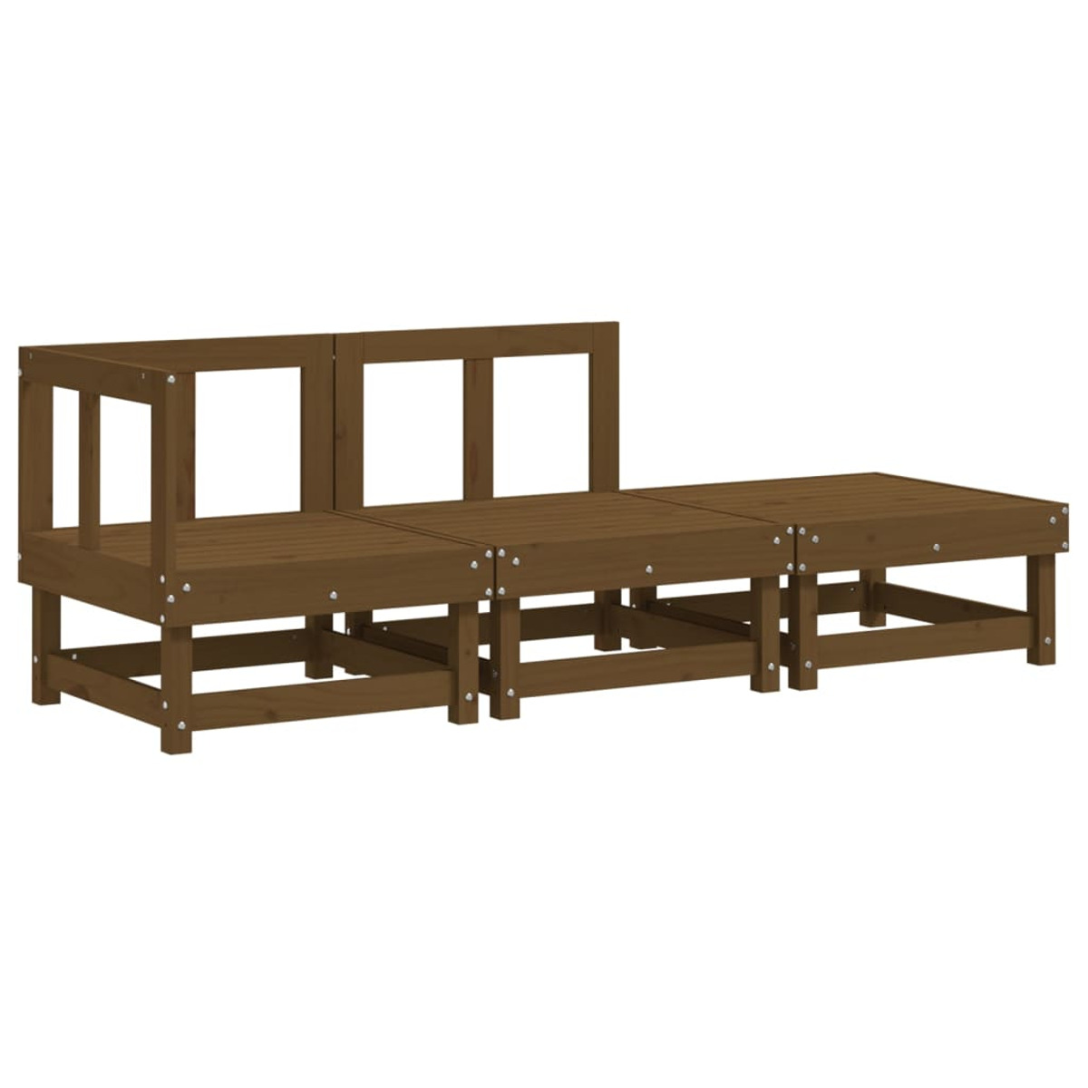 Gartensofa, 825411 VIDAXL Honigbraun