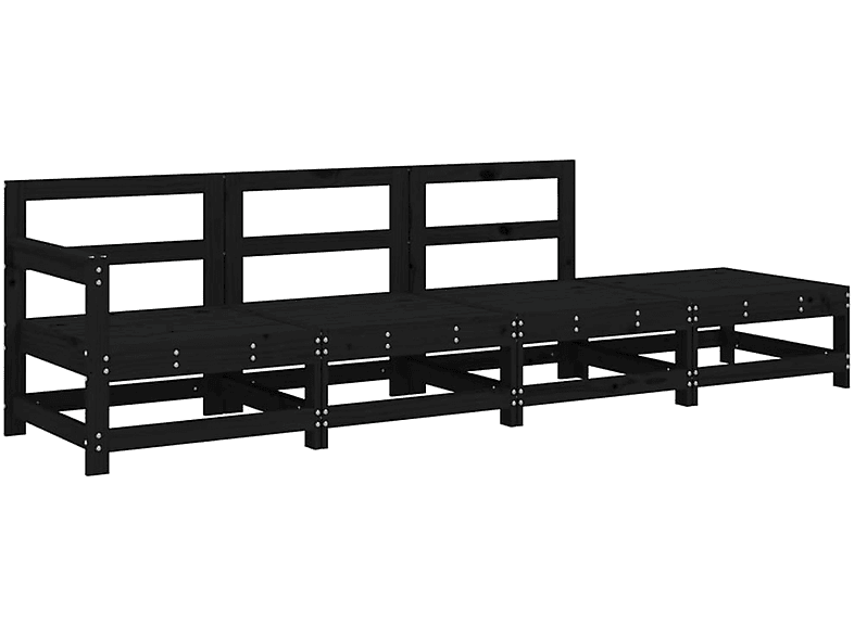 Gartensofa, VIDAXL 825538 Schwarz