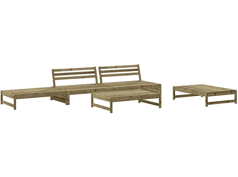 VIDAXL 3186640 Gartentisch- und Natur Stuhlset