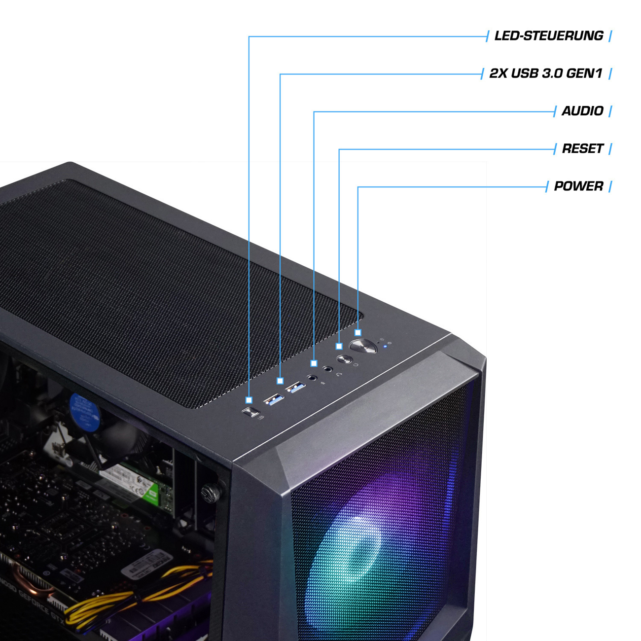 KIEBEL Booster 1 Gaming AMD 32 SSD, 5 Ryzen™ GB TB 5 ohne PC Ryzen 1650, mit NVIDIA 5500, V Prozessor, 4 GeForce® GB RAM, GTX AMD Betriebssystem