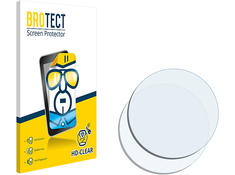 BROTECT 2x klare Schutzfolie(für Universal Kreisrunde Displays (ø: 18 mm)) | Schutzfolien & Schutzgläser