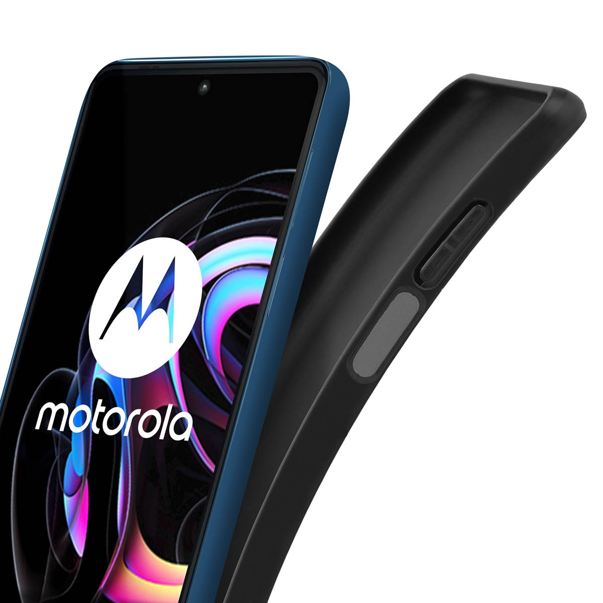 Eine Handyhülle mit dem Motorola-Logo.