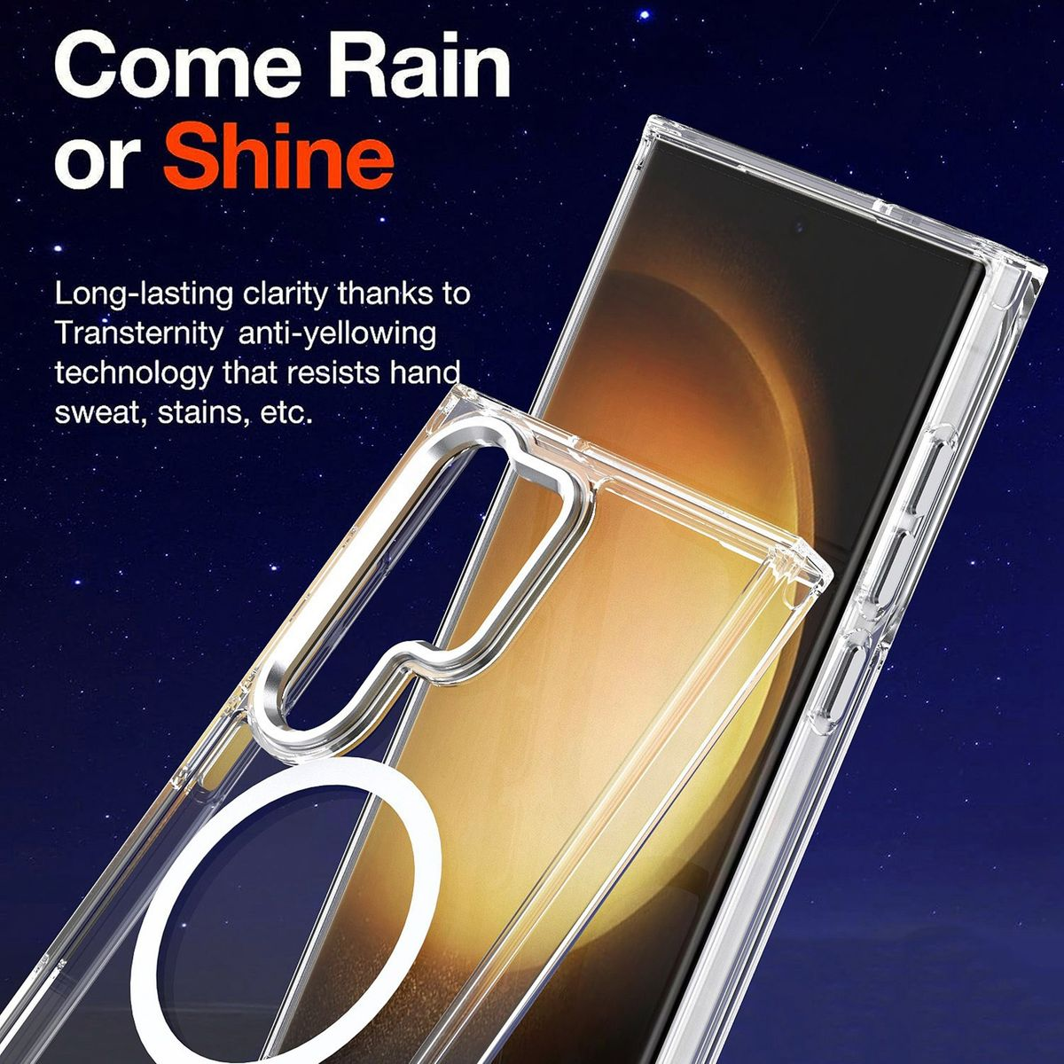 WIGENTO MagSafe Silikon Acryl TPU S24 Ultra, Transparent Case, Samsung, Backcover, Galaxy