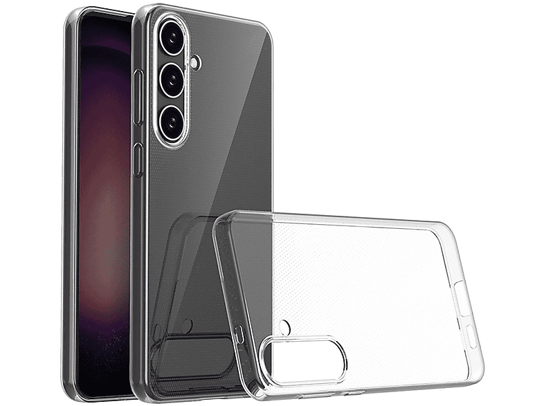 WIGENTO TPU Silikon Hülle Galaxy Samsung, Transparent robust, S24 Backcover, Plus, dünn