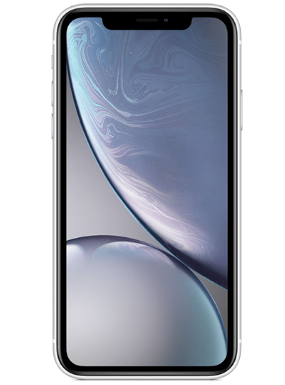 Un telefono argento e nero con un grande schermo.