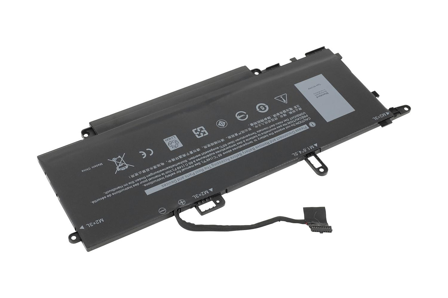 Dell NF2MW Latitude Li-Polymer für 7.60 2-in-1, Volt, 7400 Laptop Akku, 6500 mAh POWERSMART