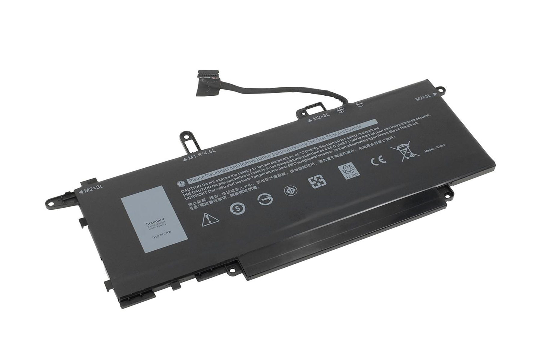 POWERSMART für Dell Latitude 7400 mAh 7.60 Laptop Volt, 2-in-1, 6500 Akku, NF2MW Li-Polymer