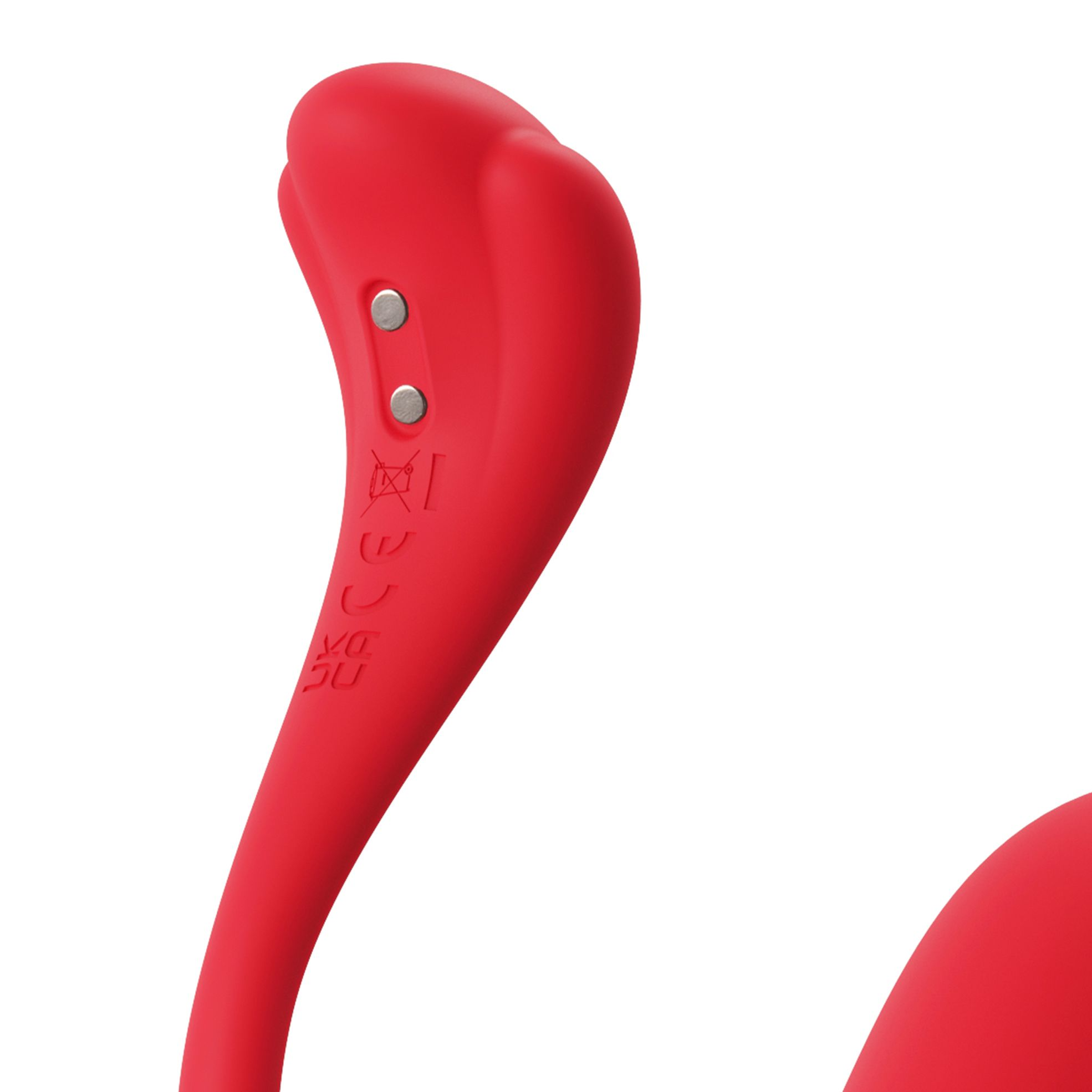 Ein rotes Sexspielzeug.