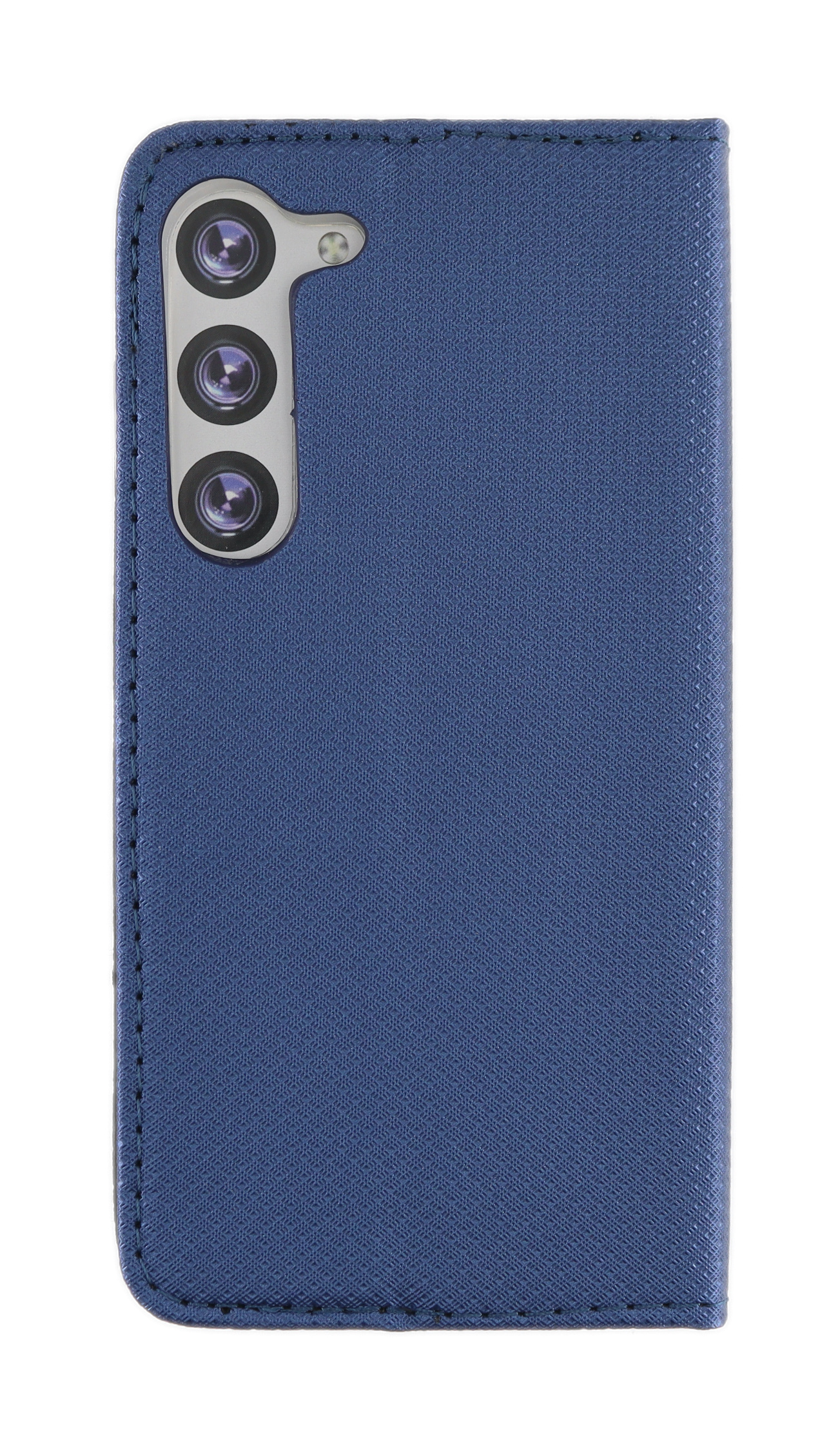 Samsung, Bookcase JAMCOVER Marineblau 5G, Galaxy Bookcover, Texture, S23