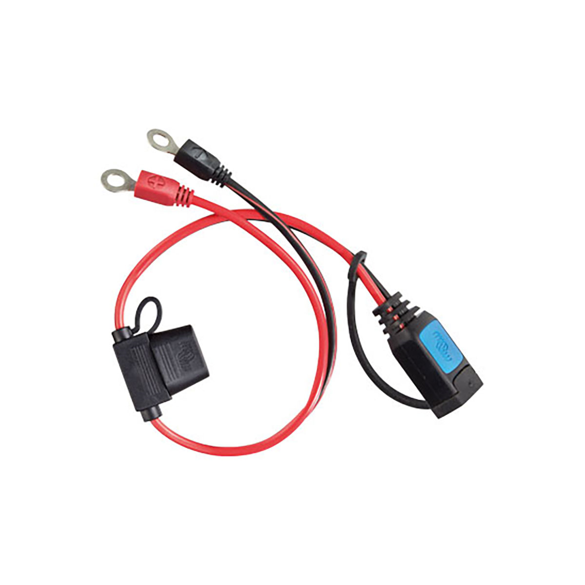 VICTRON ENERGY Anschlusskabel für schwarz mit M6 Smart IP65 + Blue 30A Sicherung Universal, Ösenanschluss Anschlusskabel