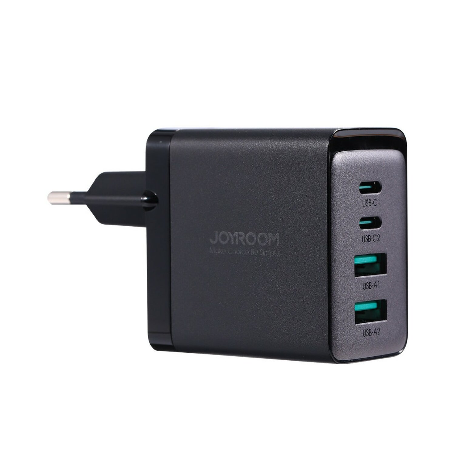 C Ports - Kabel Ladegerät 4 (2x 67W 2x USB C USB + 100W USB, Schwarz Universal, 1,2m JOYROOM USB C)
