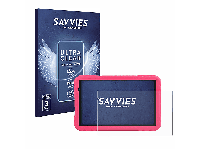 SAVVIES 3x klare Schutzfolie(für Aocwei x500) | Tabletschutzfolien