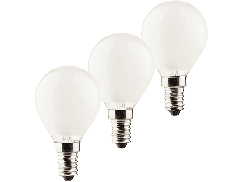 MÜLLER-LICHT LED-Filament-Lampe, E14, EEK: E, 4W, 470lm, 2700K, 3 Stk LED-Lampe