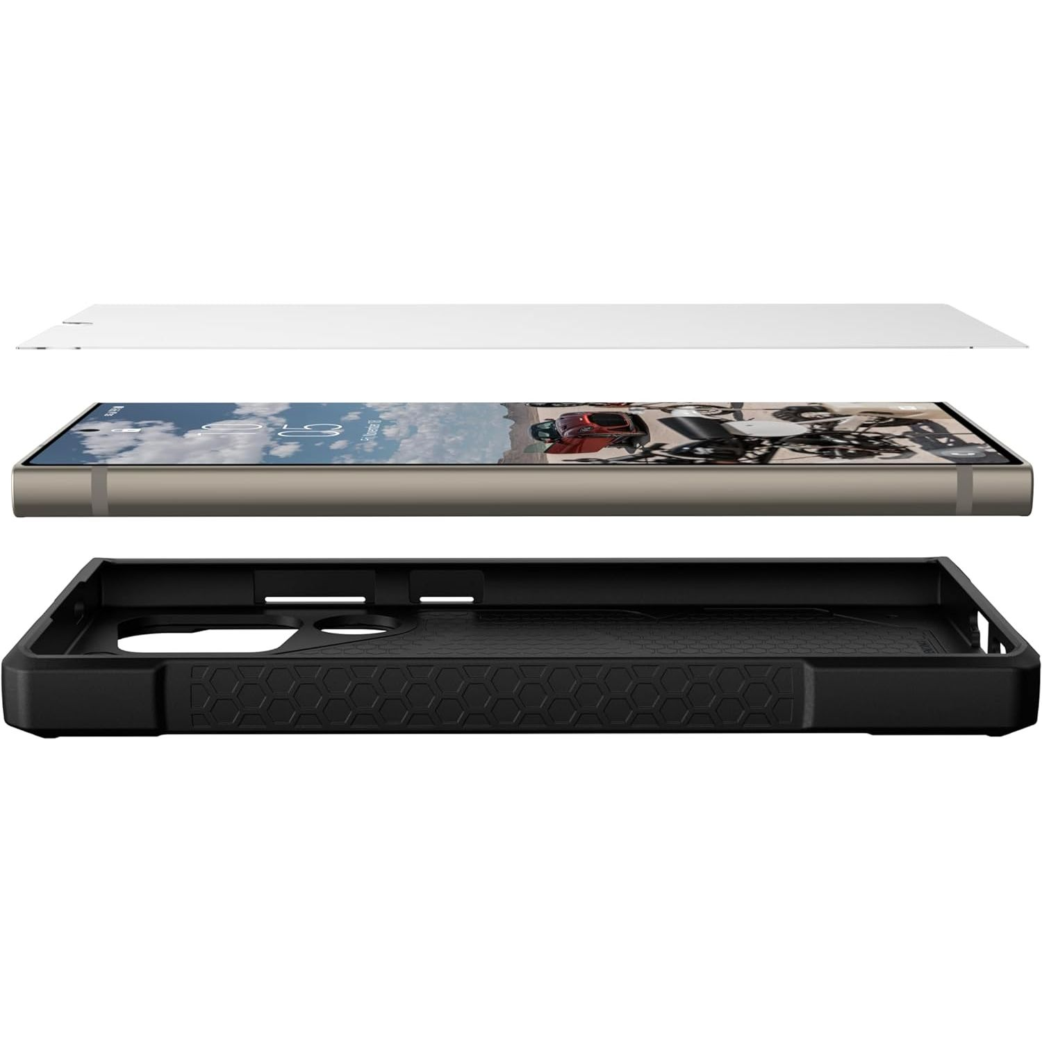 Galaxy S24 PLUS Flex Samsung Ultra Displayschutzfolie 5G) Displayschutzglas(für Glass GEAR URBAN Hybrid ARMOR
