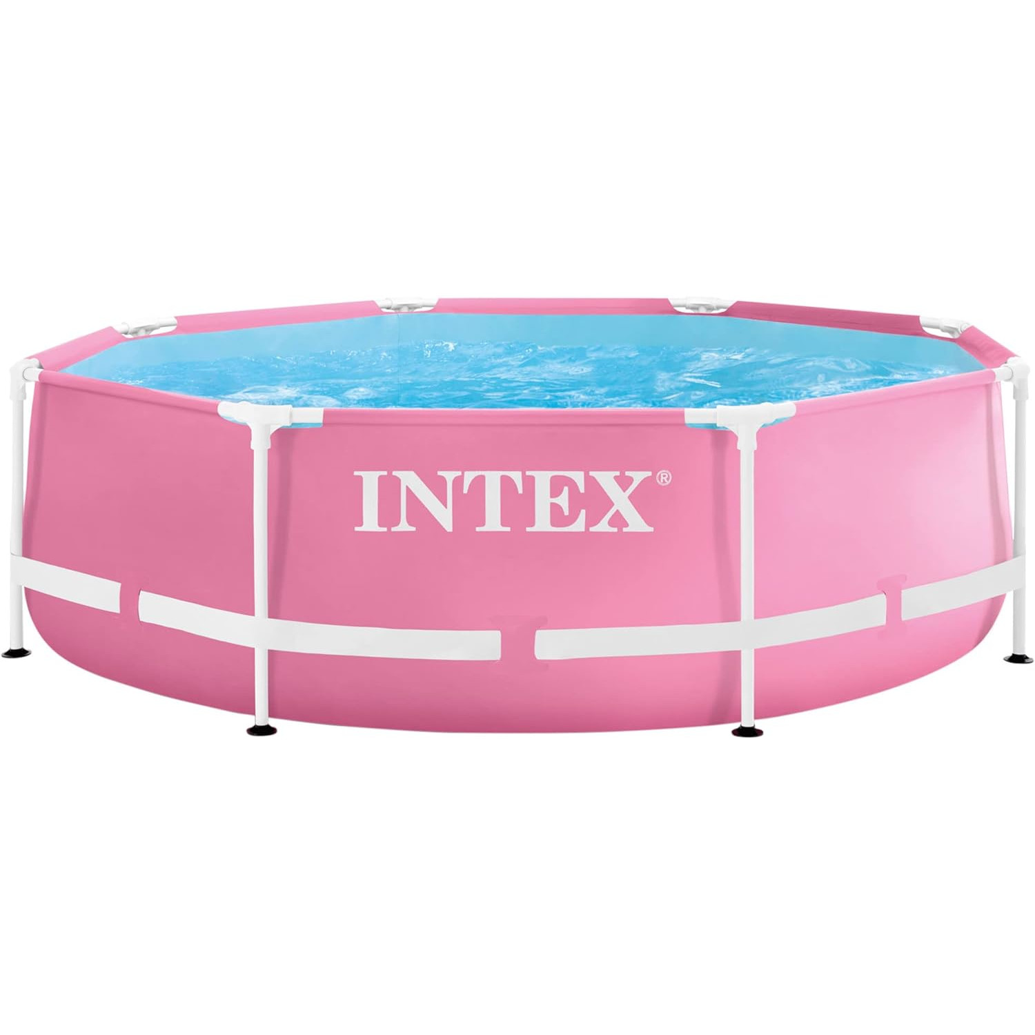 - Metal Pool INTEX pink Pink Frame (244x76cm) Swimmingpool, 28290NP