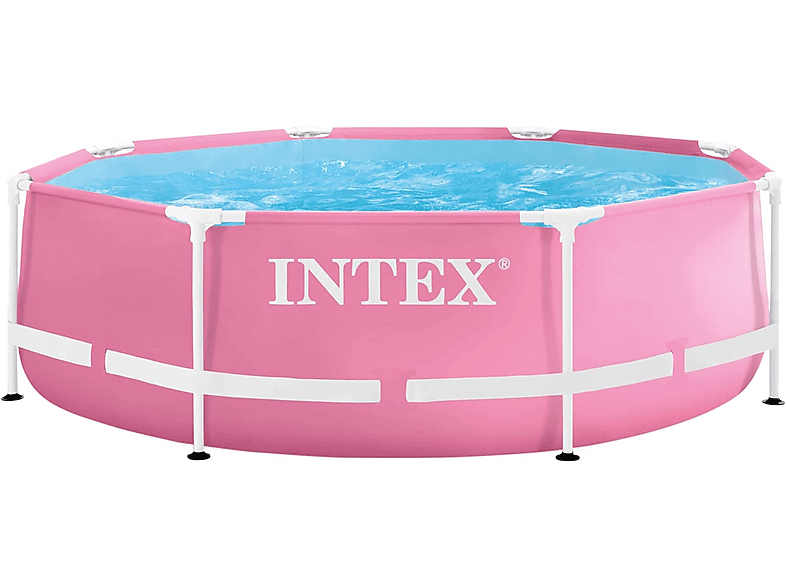 INTEX 28290NP - Pink Metal Frame Pool (244x76cm) Swimmingpool, pink | Aufstellpools