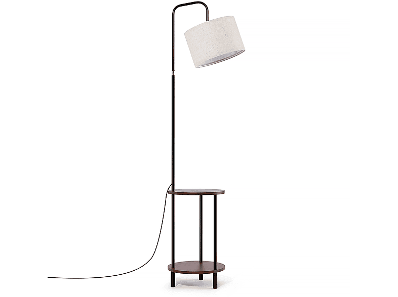 TOMONS Stehlampe Wohnzimmer mit Stehlampe für Tisch, Stehlampe Verstellbare Holz Schlafzimmer