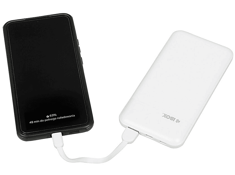 IBOX IPB10 Powerbank Universal, Lithium-Ion (Li-Ion), 10000 mAh, Weiß ...