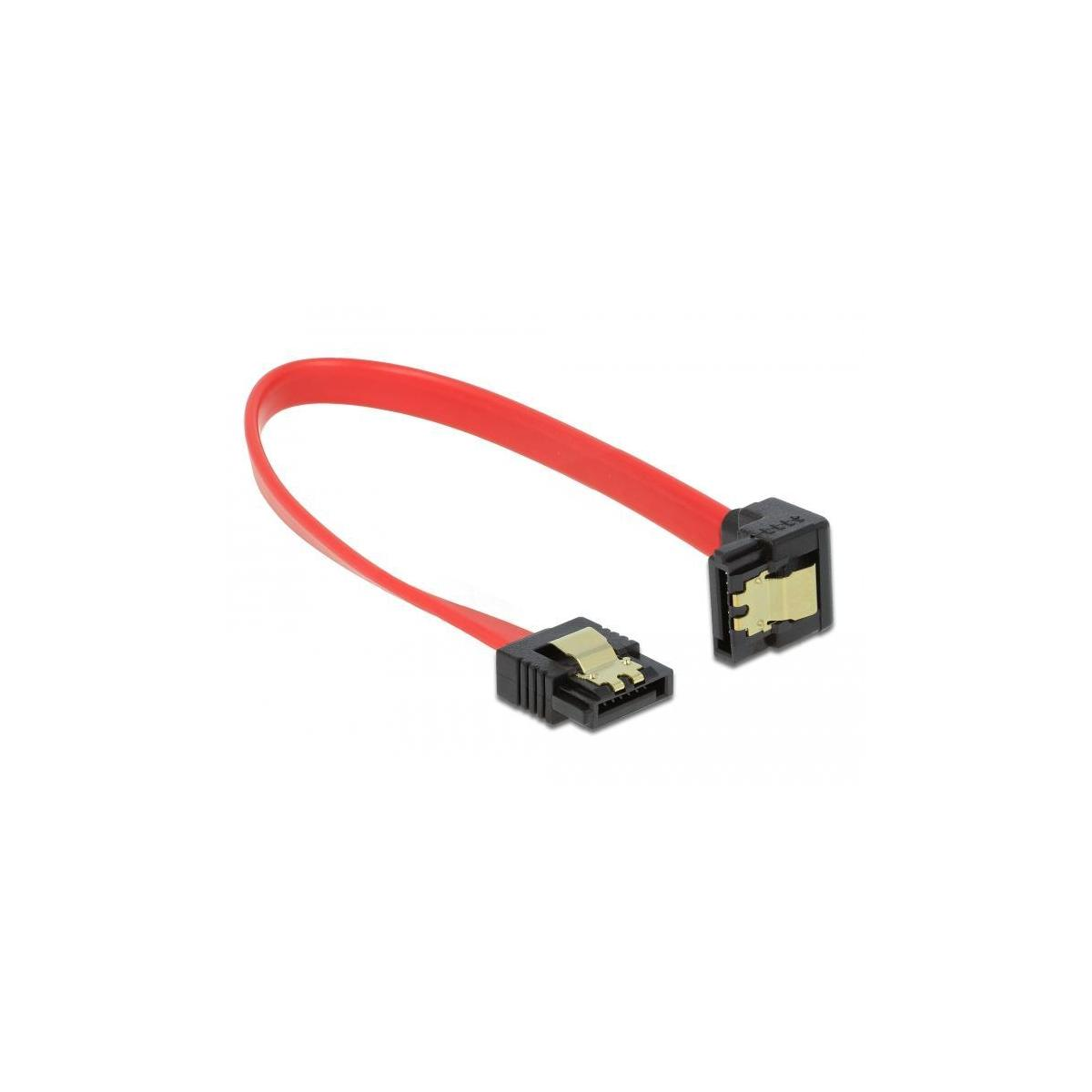 Cavo SATA rosso con connettori neri.
