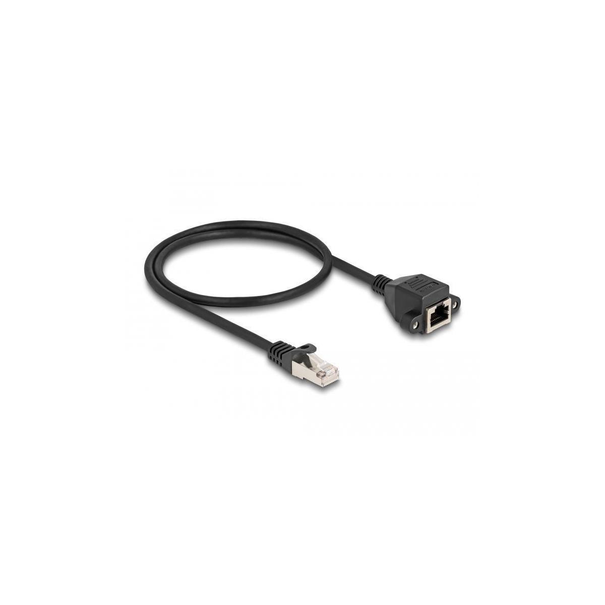 DELOCK 80192 RJ50-Kabel, Schwarz