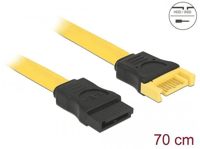 DELOCK 83950 Gelb SATA Kabel