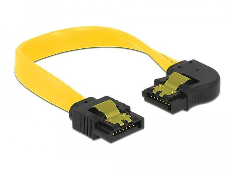 83957 Gelb Kabel, SATA DELOCK