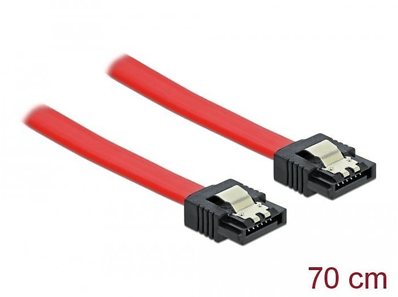 Kabel, SATA DELOCK Rot 84301