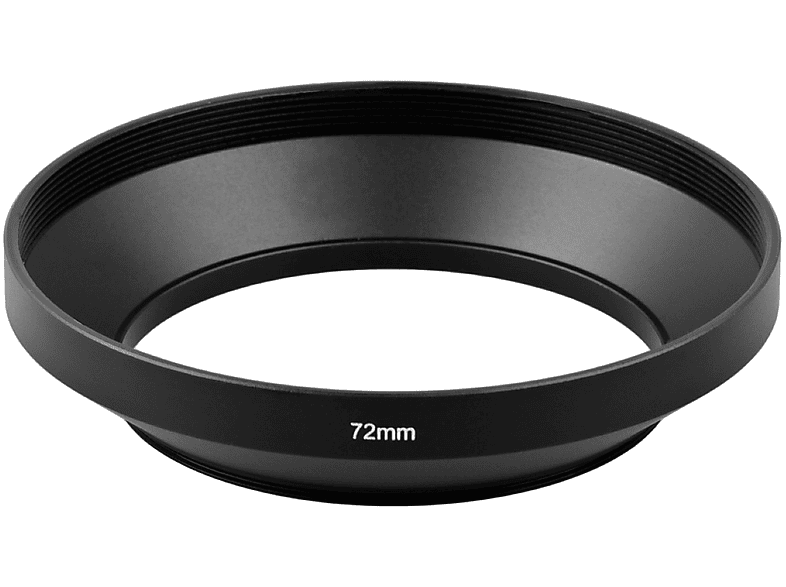 AnzeigeWeitwinkel Sonnenblende/Gegenlichtblende 62mm - Aluminium