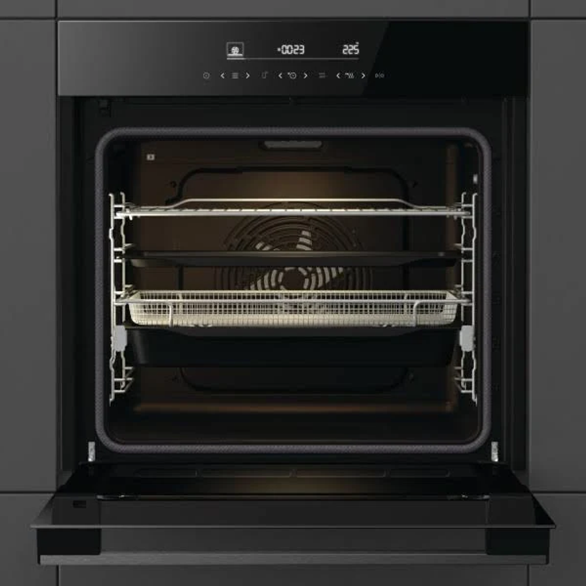HISENSE BI65346PDBGWIFI 77 L 3500 W A+ Nero FORNO INCASSO Capacità 77 l, dimensoni: L 60 cm - A 60 cm - P 57 cm, Nero, classe A