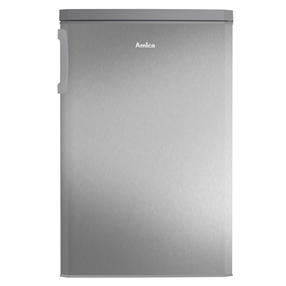 AMICA Vollraumkühlschrank Kühlschrank hoch, freistehend Silber) Edelstahloptik 120 Silber cm Kühlschrank 84,5 (E, L