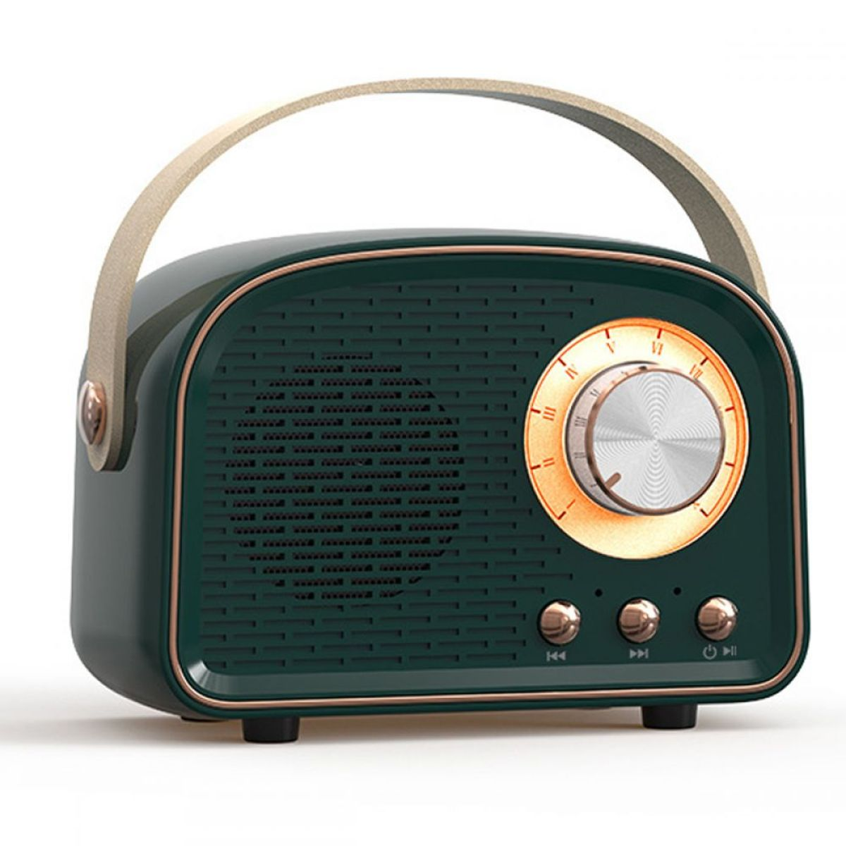 NEVEANCE Retro-Design, leicht zu tragen Lautsprecher, Grün