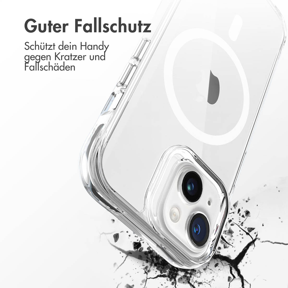 IMOSHION Stoßfest Transparent Backcover, Apple iPhone MagSafe, Silikon Apple, 15