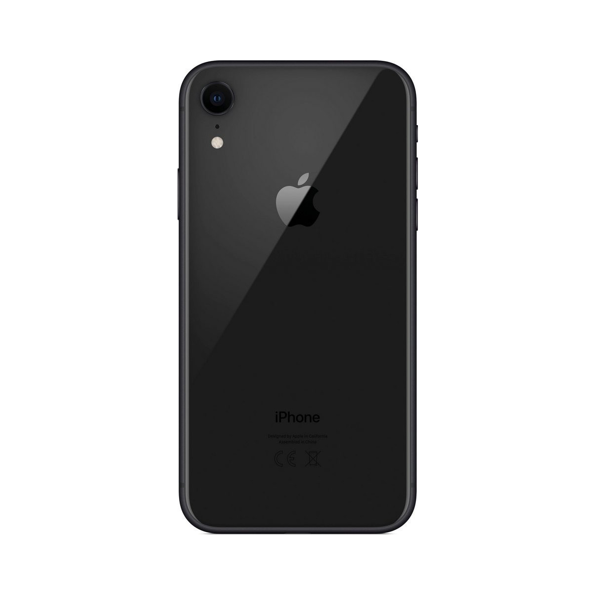 Glazen achterkant / back cover glas voor iPhone XR Zwart