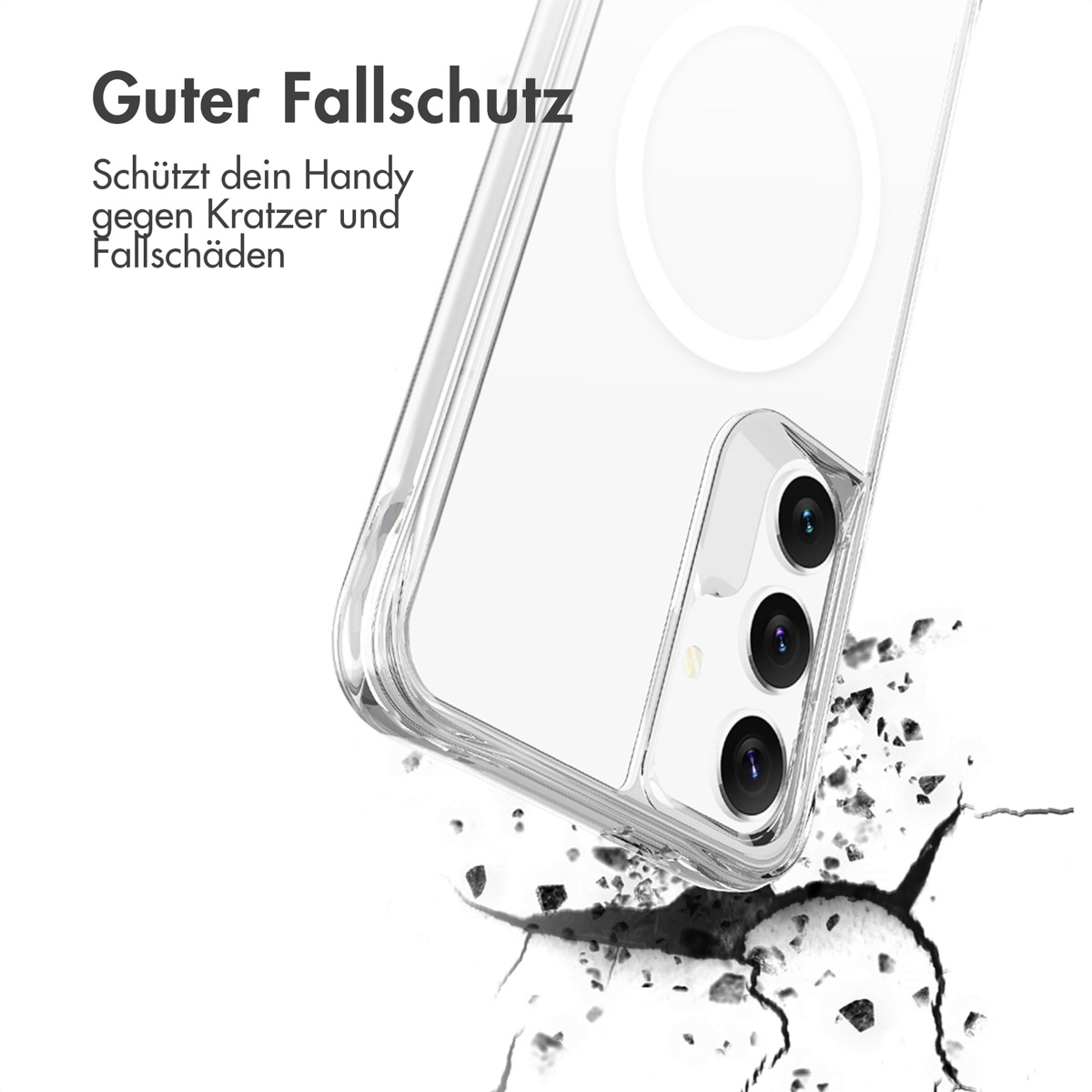IMOSHION Stoßfest Silikon Galaxy Samsung, Backcover, MagSafe, Transparent Samsung S24