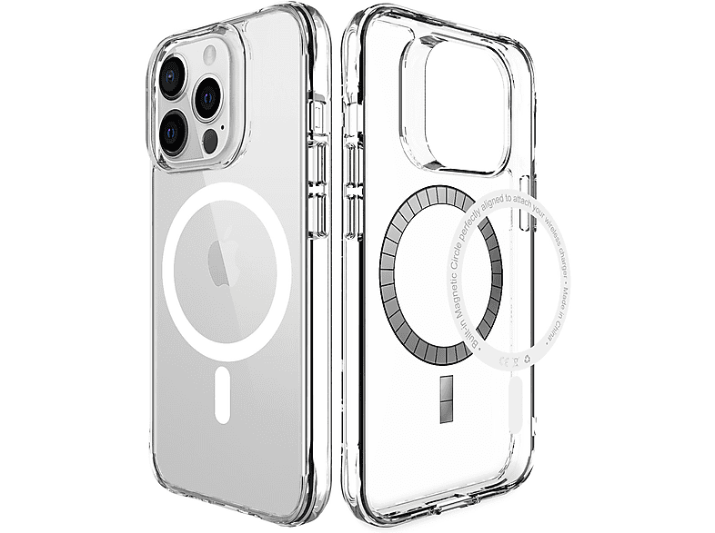 IMOSHION Stoßfest Silikon 13 Pro Backcover, Max, MagSafe, Transparent iPhone Apple, Apple