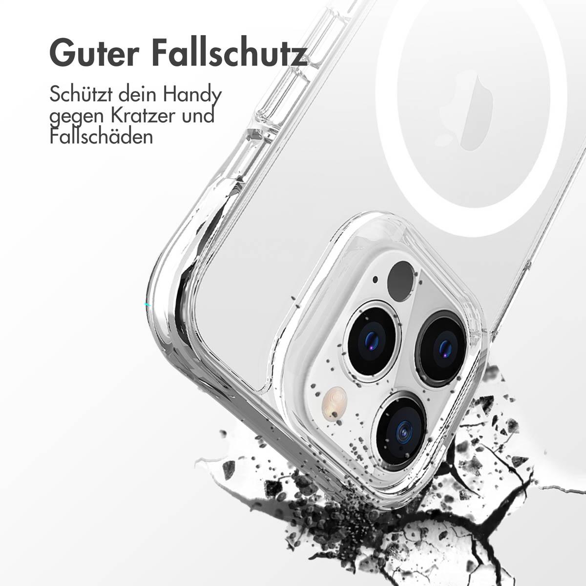 13 Backcover, Transparent Pro IMOSHION Apple, Silikon MagSafe, Max, Stoßfest Apple iPhone