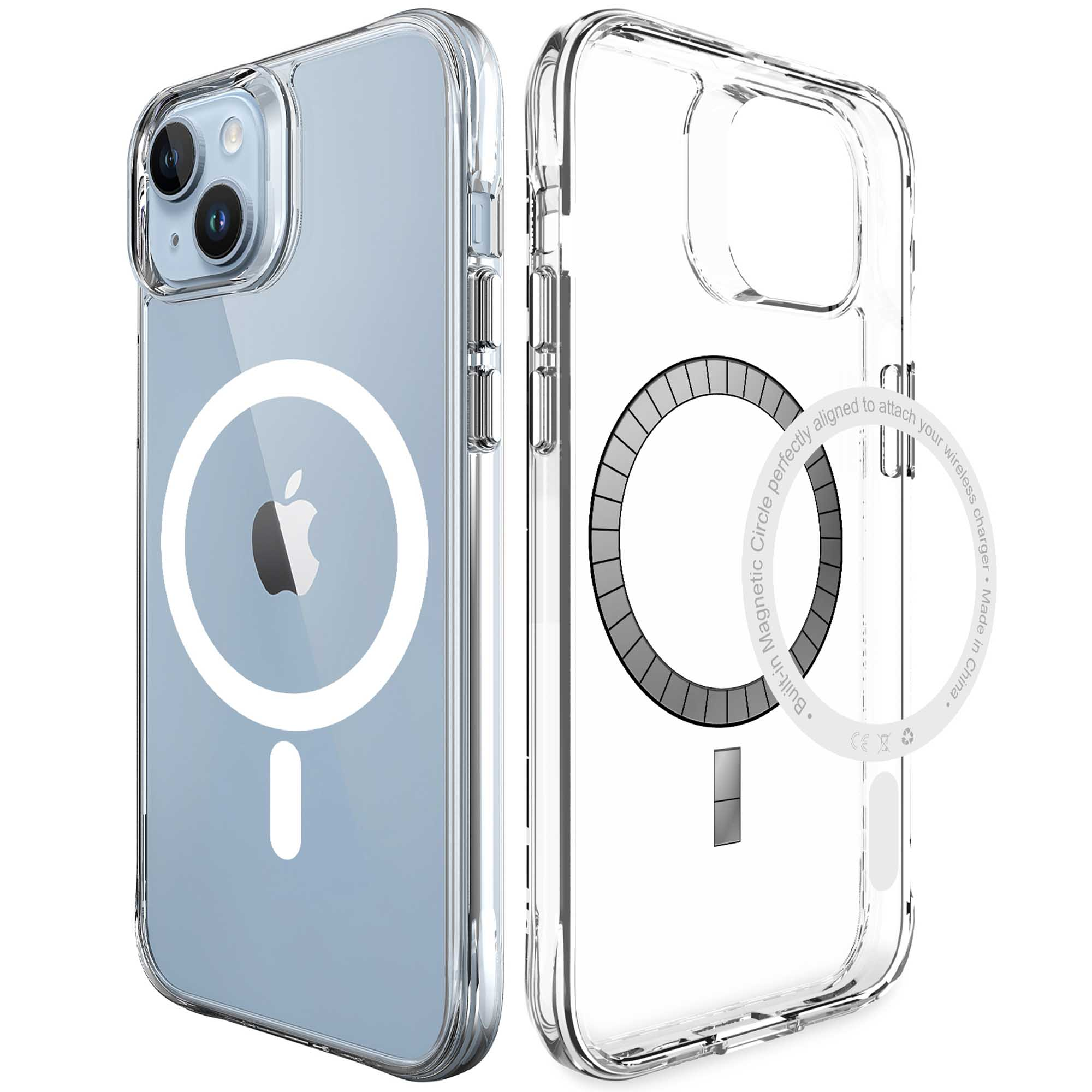 IMOSHION Stoßfest Silikon MagSafe, Backcover, Apple, iPhone Transparent Plus, Apple 14