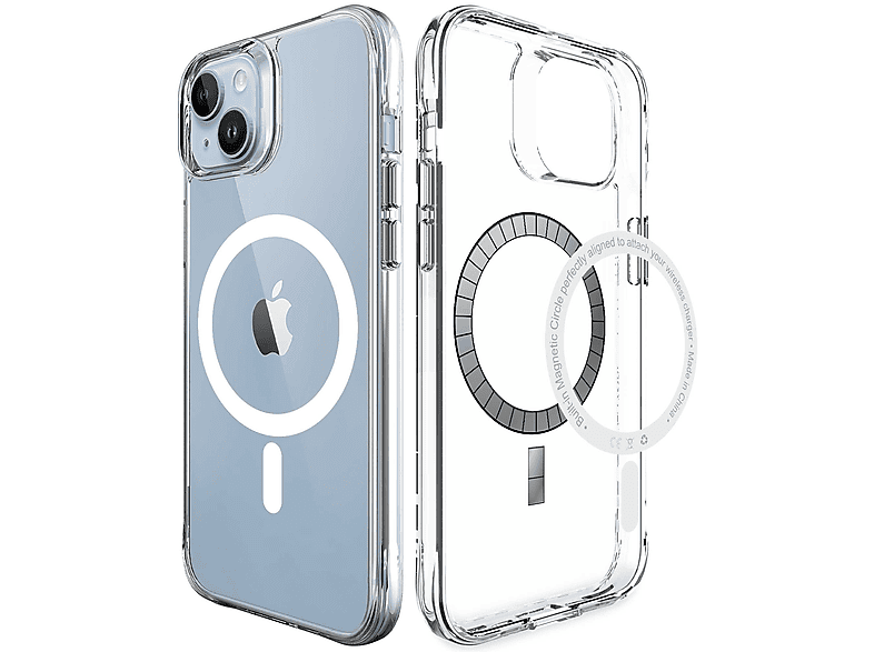 IMOSHION Stoßfest Silikon MagSafe, Backcover, Apple, iPhone Transparent Plus, Apple 14