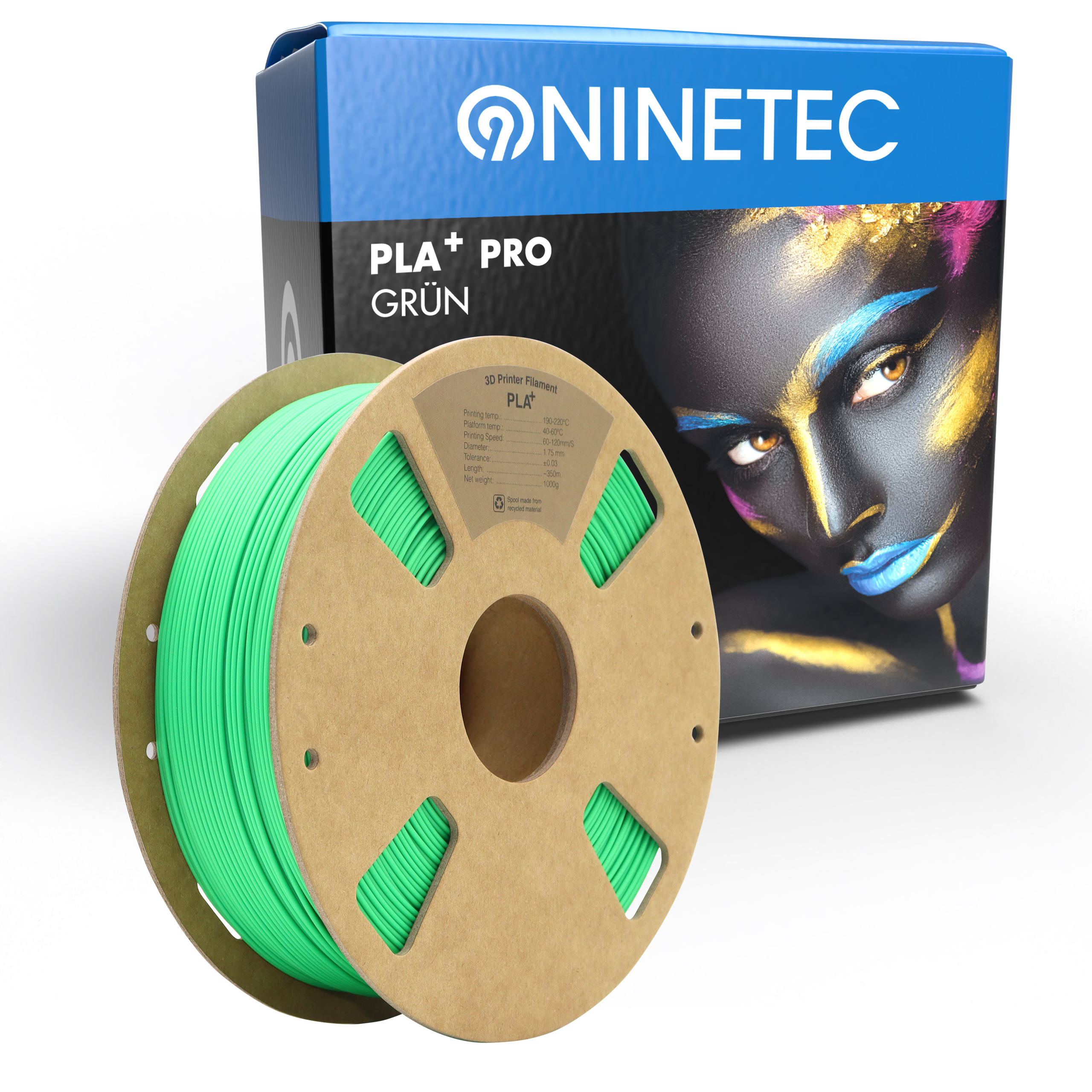 NINETEC PLA+ PRO Grün Filament