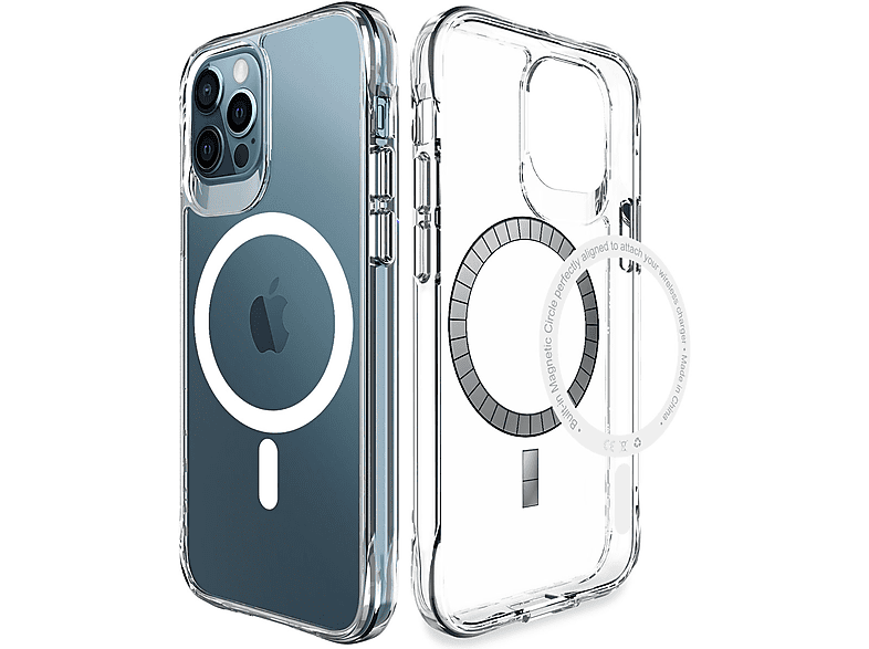 IMOSHION Stoßfest Silikon MagSafe, Backcover, Apple, Apple iPhone 12 Pro Max, Transparent