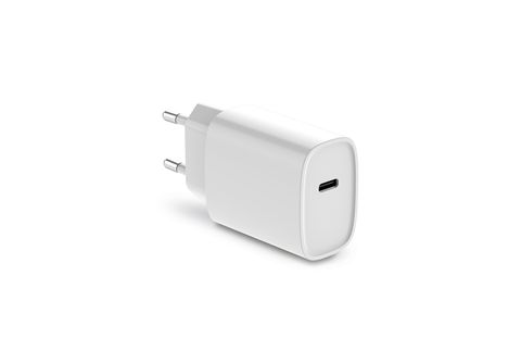 Ksix Cargador USB-C 20W Power Delivery + Cable Tipo-C 3A Blanco