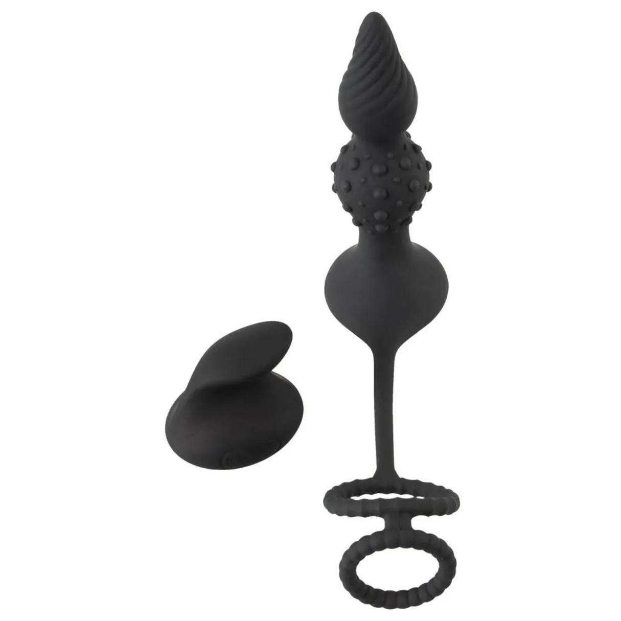 REBEL RC Butt Plug with Vibrator Ball & Rings Cock