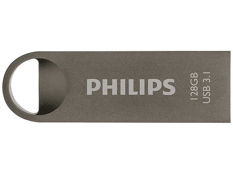 PHILIPS USB 3.1 128GB Moon Space Grey USB-Stick (grau, 128 GB)