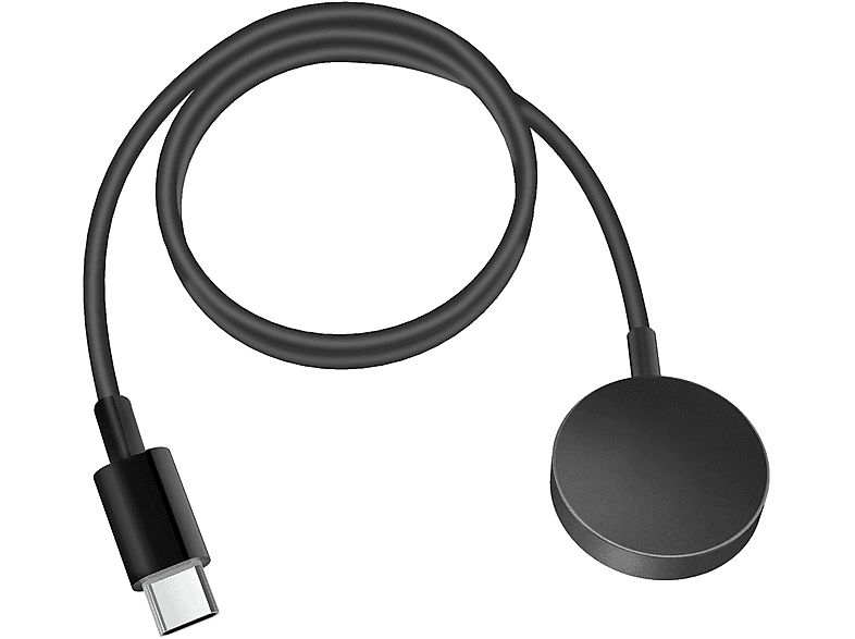 INF USB-C-Ladegerät für Samsung Galaxy Watch 3/4/5/6/7, Active 1/2, Ladegerät, Schwarz