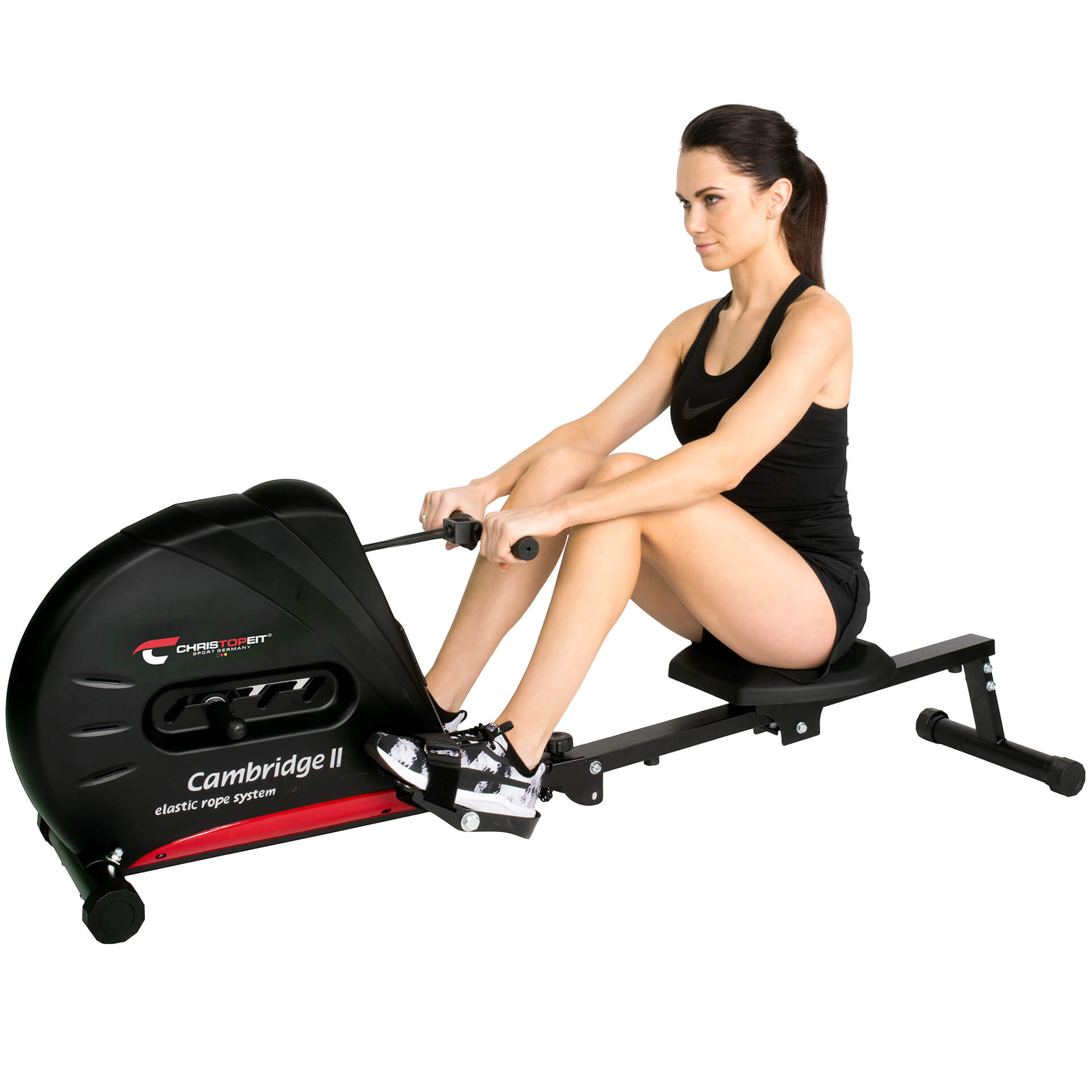 CHRISTOPEIT-SPORT GERMANY Cambridge II Ruderzugmaschine, Schwarz