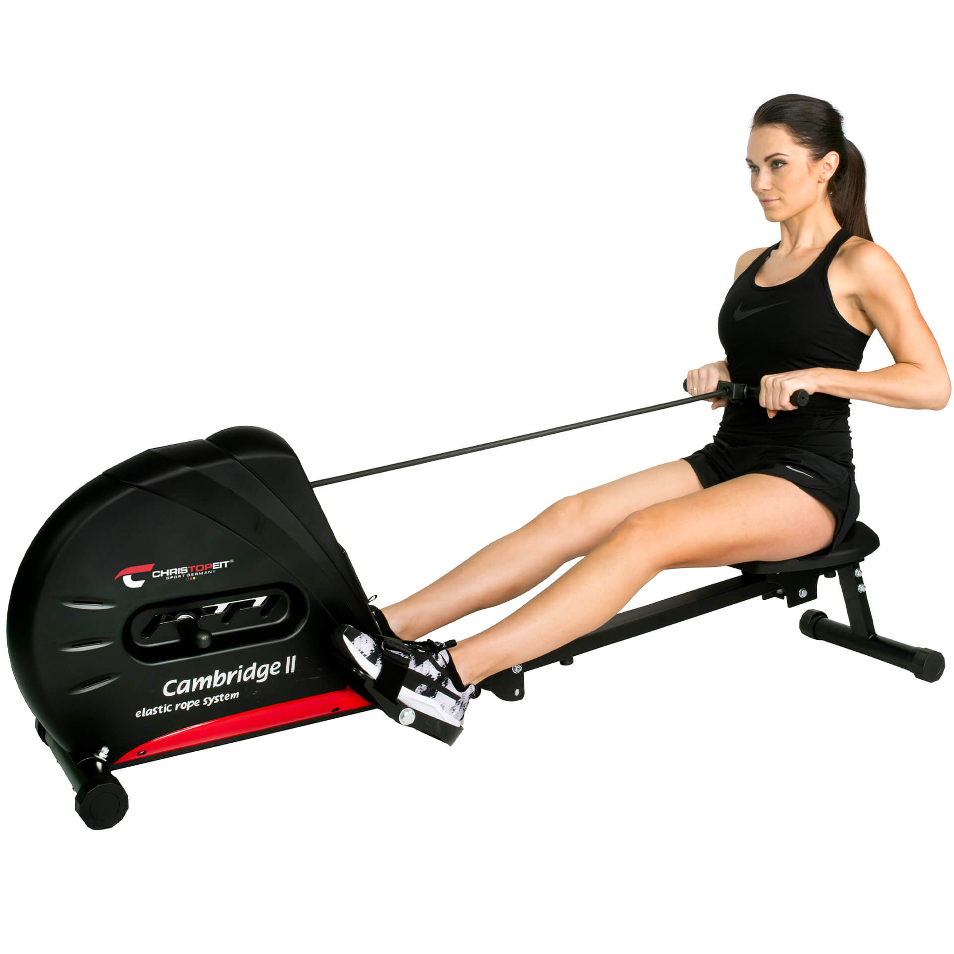 CHRISTOPEIT-SPORT GERMANY Cambridge II Ruderzugmaschine, Schwarz