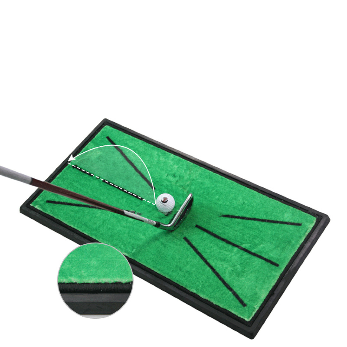 INF 295657 Golf-Trainingsmatte, grün