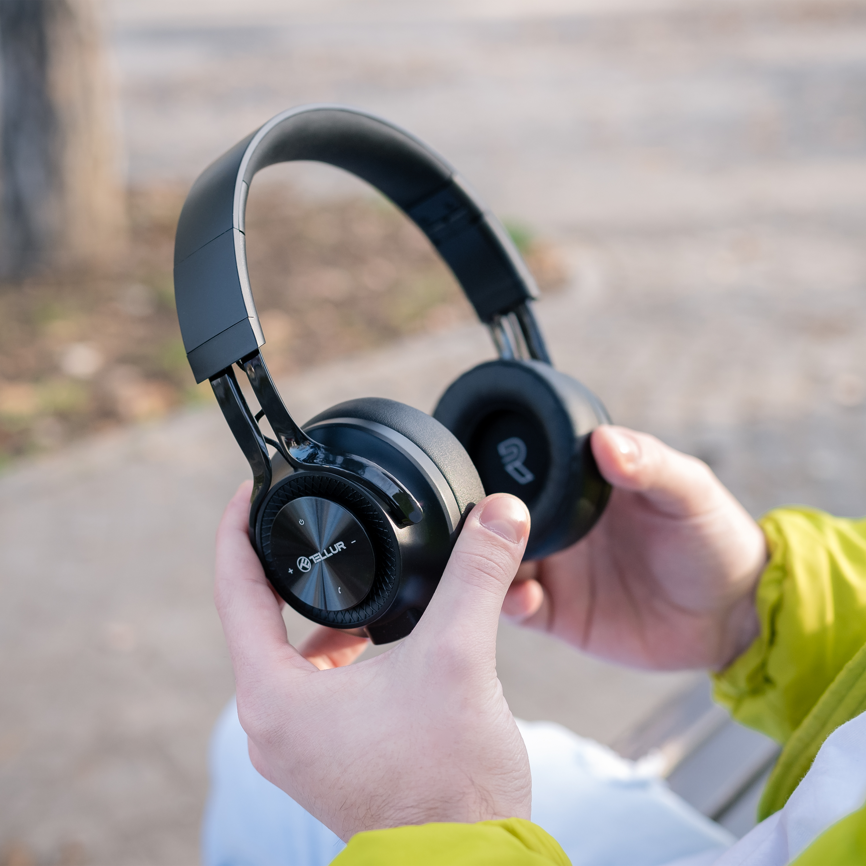 Kopfhörer Over-ear Black Bluetooth TELLUR Feel, Bluetooth