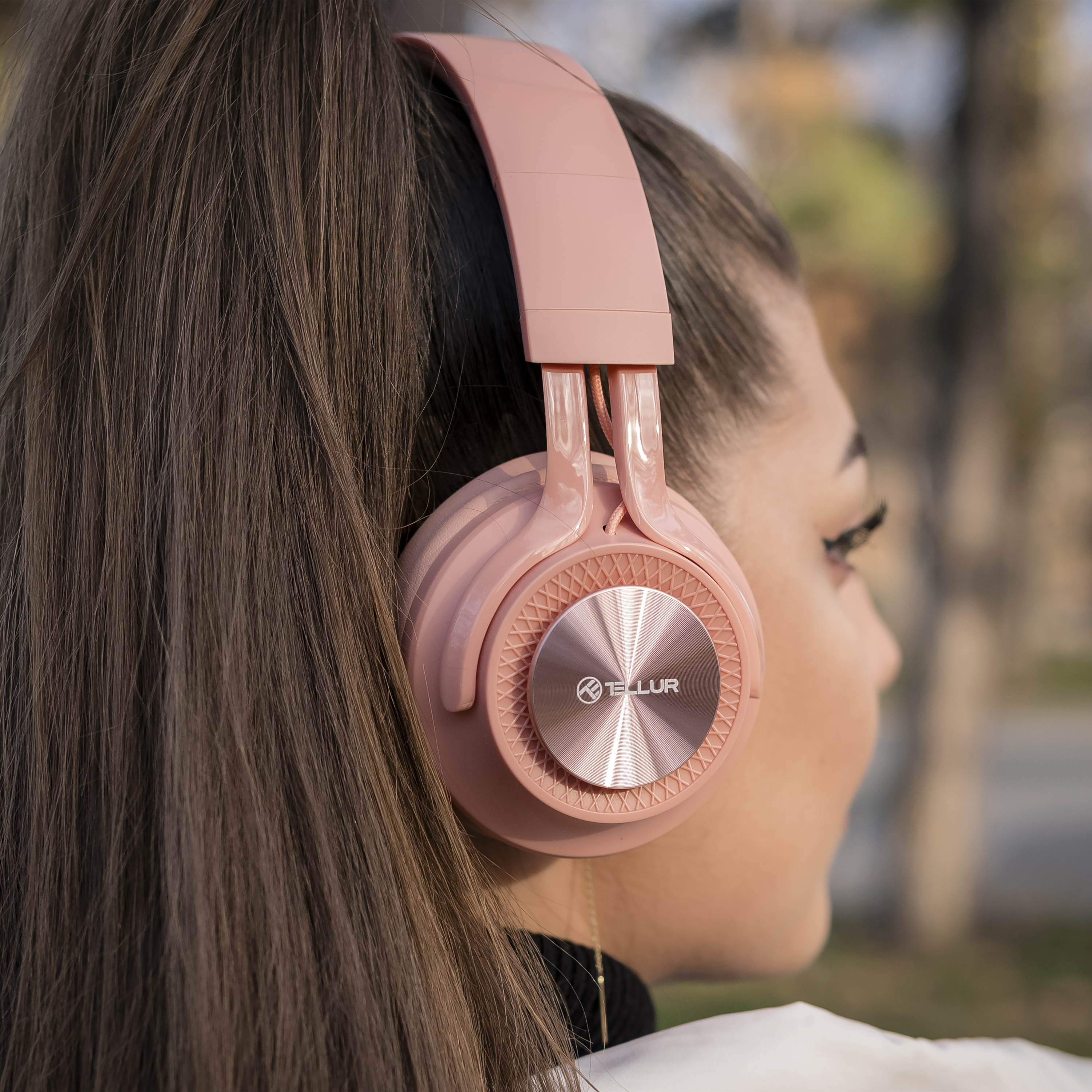 Over-ear Bluetooth Bluetooth Pink Kopfhörer Feel, TELLUR