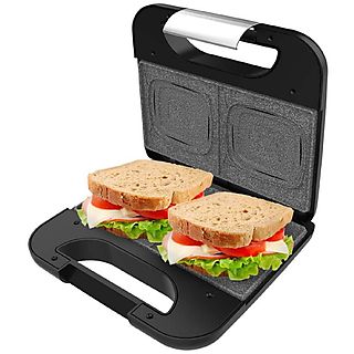 Sandwichera - CECOTEC Rock'nToast Square +, 800 W, Black